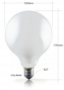 Globelampe 120mm 100 Watt opal